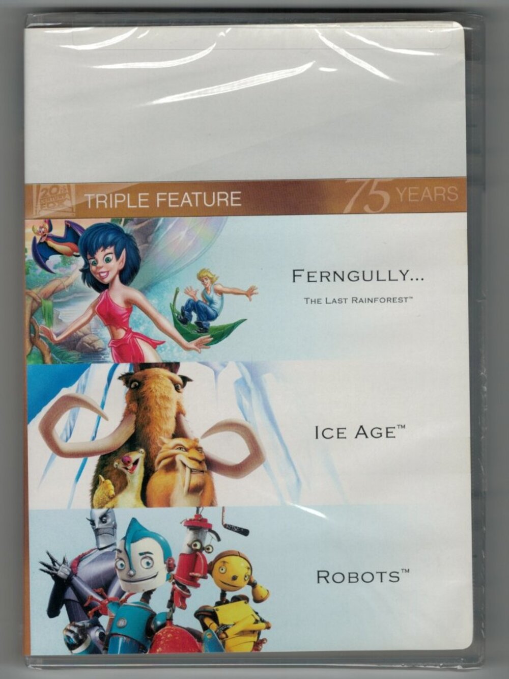 Ferngully / Ice Age / Robots (DVD 3 disc) NEW